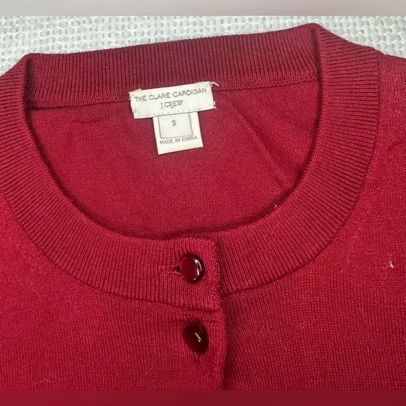 J. Crew Burgundy Women's Cardigan Size S - Picture 5 of 9